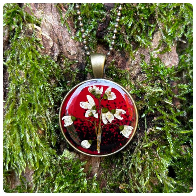 Farbmix Anhänger mit Wildblumen